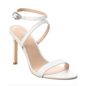 NEW‎ Stuart Weitzman Crystal Buckle 95 Glitter Sandal 8.5
